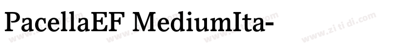 PacellaEF MediumIta字体转换